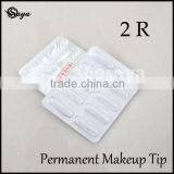 New Permanent Makeup Tattoo Eyebrow Pen Machine Needles Tips 2R