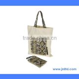 10oz Cotton Snake Print Foldable Shopping Bag