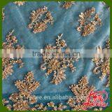 BEST CHOICE FOR WEDDING DRESS SEQUINED BEADS MESH EMBROIDERY FABRIC Quality Choice thumbnail-1