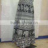 Black Printed Skirt thumbnail-1