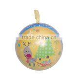 Sphere Shaped Tin Box Ball Shaped Tin Box Gift Tin Box for Christmas thumbnail-1