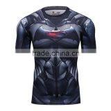 2016 Movie Superman v Bat-man/Wonder Man T-shirt Cool Novelty Tshirt Men Dawn of Justice Tee Sports T-Shirts thumbnail-3