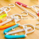 Magic Home Travel Portable Folding Plastic Clothes Hanger Shirt Drying Rack Hook thumbnail-1