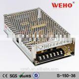 CE RoHS Input 220V Voltage ac to dc Switching 150w 36v Power Supply