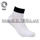 Light White Cotton Woman Socks Custom Design Ankle Socks Socks Men