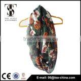 2016 New Fashion Print Voile Scarf Autumn/winter Contrast Color Loop Scarves thumbnail-2