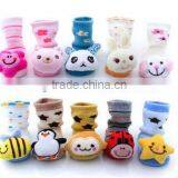 2014 kinds of wholesale cartoon baby girl boy anti-slip socks slipper