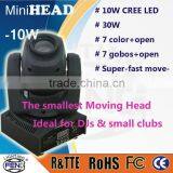 Infrared Remote Control DJ Equipment Mini Disco Moving Spot Light thumbnail-2