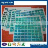 Quality Assured Security Irremovable Truely Anti-counterfeit Hologram Sticker