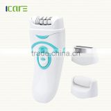 Rechargeable 3 in 1 lady' epilator set With epilator shaver and callus remover