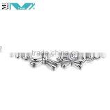 New 925 Sterling Silver Double Bows Chain Bracelet Fashion Bangle Bracelets thumbnail-1