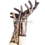 Black Lace Gloves Arm Length Lace Gloves thumbnail-3