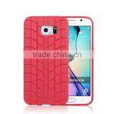 Mobile Phone Cases Supplier 6 Colors TPU Tire Pattern Finish Back Case Cover for Samsung Galaxy S6 / S6 Edge thumbnail-3