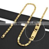 2012 Hot Stainless Steel Gold Plated Necklace(RN10280)
