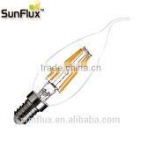 E14 base 3.5W led candle bulb for chandeliers and churches