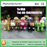 Children Playground Plush Rides Coin Operated Electric Animal Scooters for Sale