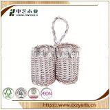 Fashionable Best Selling China Factory Soft Closing White Wicker Basket no Handles thumbnail-5
