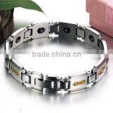 Aquarius Elegant Stainless Steel Magnetic Therapy Pain Relief Bracelet for Arthritis and Carpal Tunnel thumbnail-6