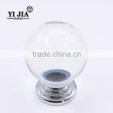Oversize Globe Shiny Clear Brass Metal Crystal Glass Knobs thumbnail-4