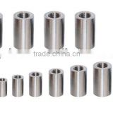 Factory Price!!!steel bar/rebar/carbon steel connecting sleeve, straight screw sleeve coupler connection/joint