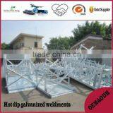 Hot dip galvanized electric power columnar tower parts