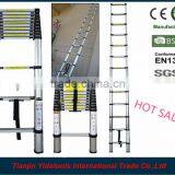 3.8m/12.5ft 13 Steps EN131 Aluminum Telescopic Ladder