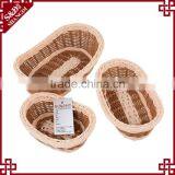 Boat Shape Woven Rattan Sundries Storage Fast Food Popcorn Snack Basket thumbnail-2