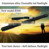 high quality led flashlight self-defense led torch flashlight zoom tactical flashlight
