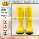 Light Yellow PVC Safety Boots /Cheap Safety Boots/PVC Work Boots thumbnail-2