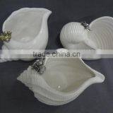 White Ocean Series Sea Shell Porcelain Bowls and Plates thumbnail-1