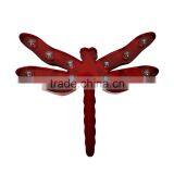 Store More Carnival Home Deco Red Dragonfly Metal Wall Art LED Light thumbnail-2