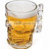 High Clear Skull Glass Mug Skull Beer Stein thumbnail-5