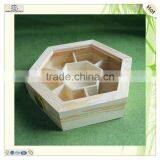 Divided Glass Lid Hexagonal Moon Cake Gift Box thumbnail-1