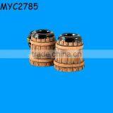 Unique Design Ceramic Wood Mini Beer Stein thumbnail-1