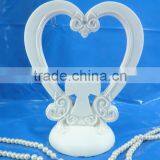 Heart Shape With Cross Cake Decoration Cake Topper Wedding Figurine thumbnail-1