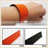 4 Slap Bracelets LED Lit Glow in Dark Light Up Kids Safety Reflective Band Fun thumbnail-3