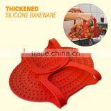 Foodgrade Silicone Roast and Turkey Lifter/Duck and Chicken Silicone Roast Lifter/ Non Stick BBQ Grill Mat Duck Chicken Silicone thumbnail-1