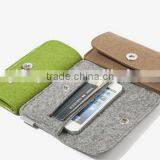 Low Price Gift for Him Wholesale Polyester Business Card Sleeve Money Cover Cotton Felt China Mobile Phone Case With Snap Button thumbnail-1