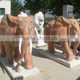 Outdoor Garden Decoration Stone Carving Elephant Marble Stone