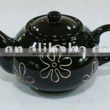 Ceramic Teapot With Handpainted Flower thumbnail-1