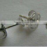 White 14K Gold Earring Findings Jewelry Earing Studs thumbnail-1