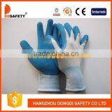 13G White Nylon Polyester Knitted Blue Foam Latex Coating on Palm Safety Gloves thumbnail-1