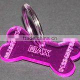 Bone Shaped Plastic Dog Tag