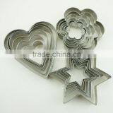 47033 18 Pcs Star Heart Flower Shape Cake Cookie Cutter ,fondant Cake Decorating Tools thumbnail-3