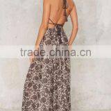 2017 New Latest Designer One Piece Maxi Fashion Sexy Dress thumbnail-3