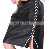 Domin Fashion Black PU Leather Design Skirts Women thumbnail-2