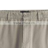 Brushed Fabric Denim Straight Khaki Pants thumbnail-3