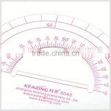 Kearing 45cm Sandwich Line Curve Ruler, Fashion Design Curve Drawing Template, Ruler With Protractor # 6045 thumbnail-3