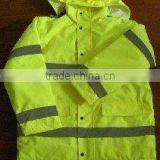 Hi Vis Safety Yellow Workwear Reflective Jacket thumbnail-1