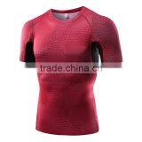 New Style Compression Athletic Seamless Gym Top Training Sport Shirt for Men thumbnail-1